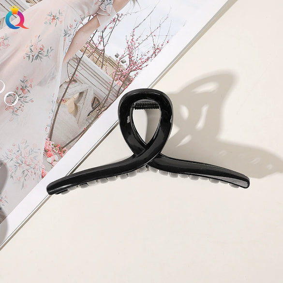 Wholesale Plastic Minimalist Geometric Handmade Women's Shark Hair Clip