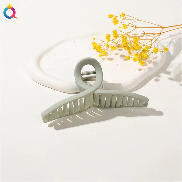 Wholesale Plastic Minimalist Geometric Handmade Women's Shark Hair Clip