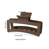 Wholesale Plastic Rectangular Claw Hair Clip For Women Fashion Ol Style With Baking Paint Treatment