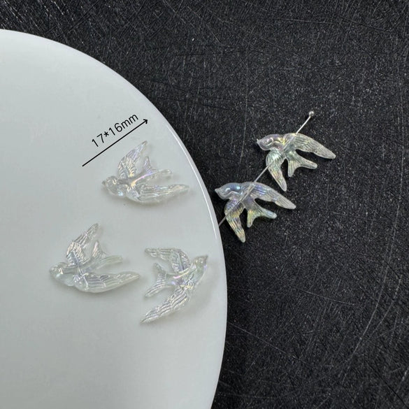 Wholesale Plastic Resin Acrylic Earrings Pendant With Daisy Patch Swallow And Irregular Square Shapes