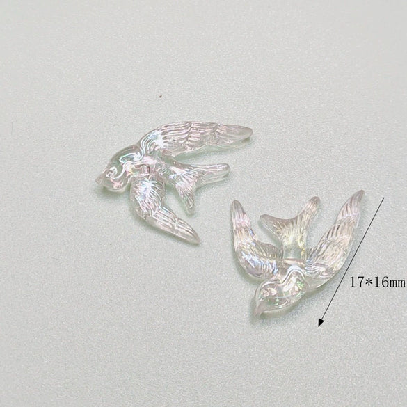 Wholesale Plastic Resin Acrylic Earrings Pendant With Daisy Patch Swallow And Irregular Square Shapes