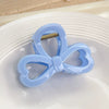 Wholesale Plastic Resin Bow Hair Clips Geometric Style Baking Paint Women Accessories