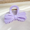 Wholesale Plastic Resin Bow Hair Clips Geometric Style Baking Paint Women Accessories