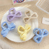 Wholesale Plastic Resin Bow Hair Clips Geometric Style Baking Paint Women Accessories