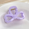 Wholesale Plastic Resin Bow Hair Clips Geometric Style Baking Paint Women Accessories
