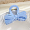 Wholesale Plastic Resin Bow Hair Clips Geometric Style Baking Paint Women Accessories