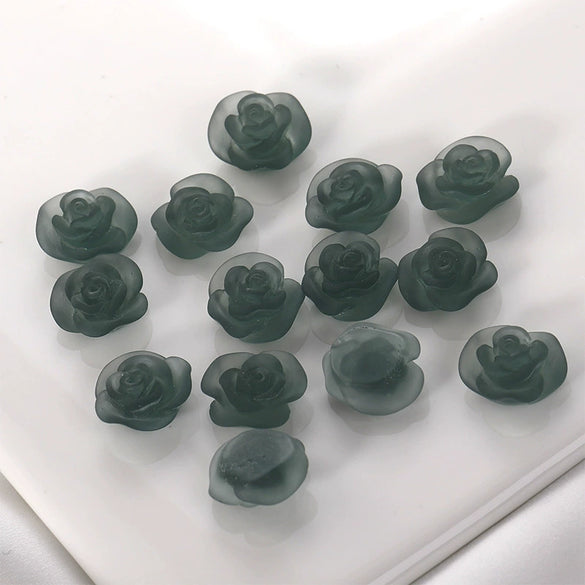 Wholesale Plastic Resin Dripping Glue Flower Shaped Diy Earrings And Hair Accessories Material