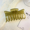 Wholesale Plastic Resin Geometric Fashion Ol Style Baking Paint Shark Clip Hair Headwear For Women