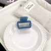 Wholesale Plastic Resin Geometric Handmade Women's Wave Fog Blue Grip Hair Clip