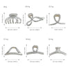 Wholesale Plastic Resin Hair Clips Simple Geometric Style Baking Paint Women's Accessories