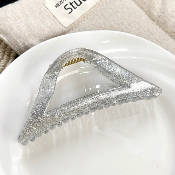 Wholesale Plastic Resin Hair Clips Simple Geometric Style Baking Paint Women's Accessories