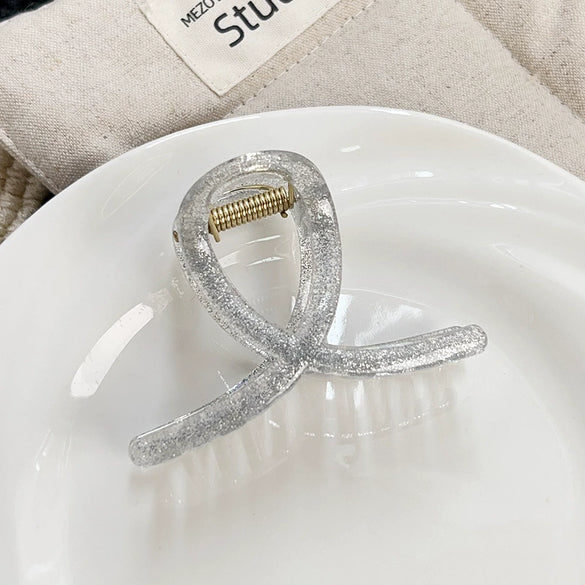 Wholesale Plastic Resin Hair Clips Simple Geometric Style Baking Paint Women's Accessories