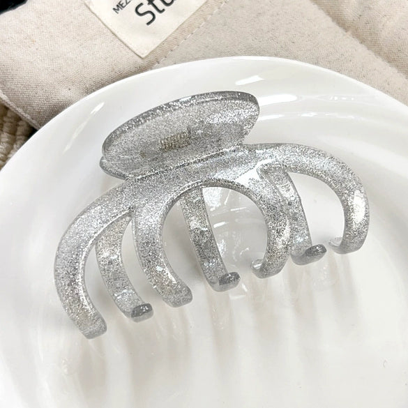 Wholesale Plastic Resin Hair Clips Simple Geometric Style Baking Paint Women's Accessories