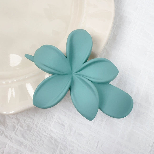 Wholesale Plastic Resin Hair Disc Flower Duckbill Clip Grab Clip Hairpin Women's Highend Headwear With Geometric Plant Flowers Style And Polishing Treatment