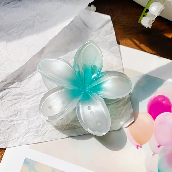 Wholesale Plastic Resin Handmade Lovely Flower Style Hairpin