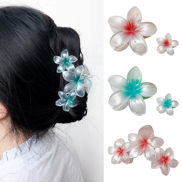 Wholesale Plastic Resin Handmade Lovely Flower Style Hairpin