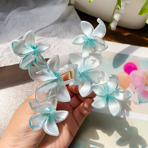 Wholesale Plastic Resin Handmade Lovely Flower Style Hairpin