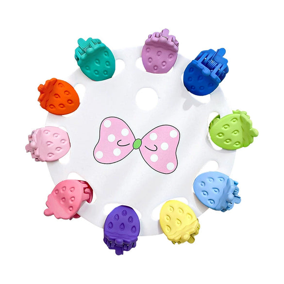 Wholesale Plastic Resin Handmade Mini Grab Dopamine Candycolored Hair Clips For Girls