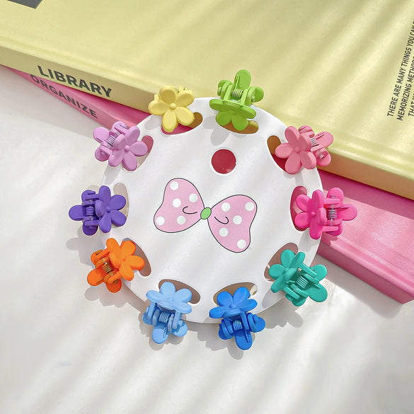 Wholesale Plastic Resin Handmade Mini Grab Dopamine Candycolored Hair Clips For Girls