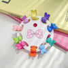 Wholesale Plastic Resin Handmade Mini Grab Dopamine Candycolored Hair Clips For Girls