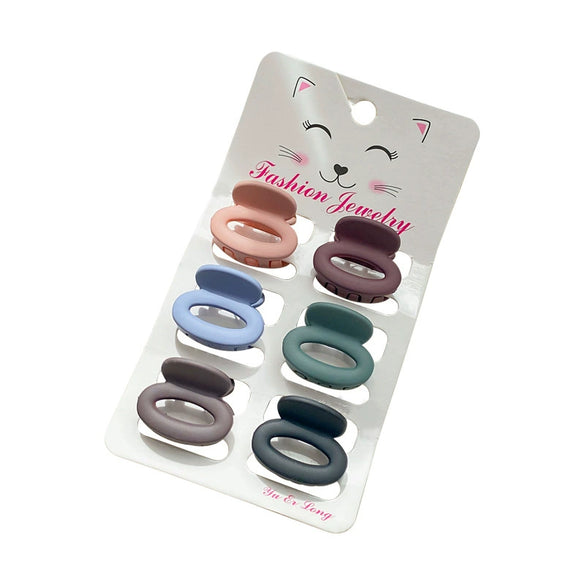 Wholesale Plastic Resin Handmade Simple Geometric Women's Hair Accessories Grab Clip