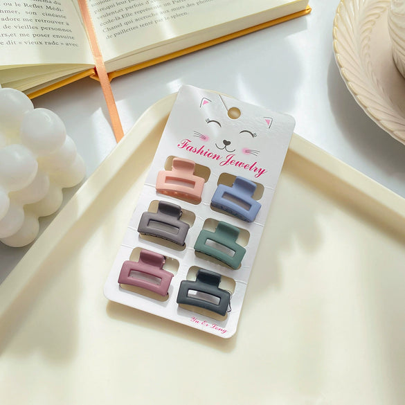 Wholesale Plastic Resin Handmade Simple Geometric Women's Hair Accessories Grab Clip