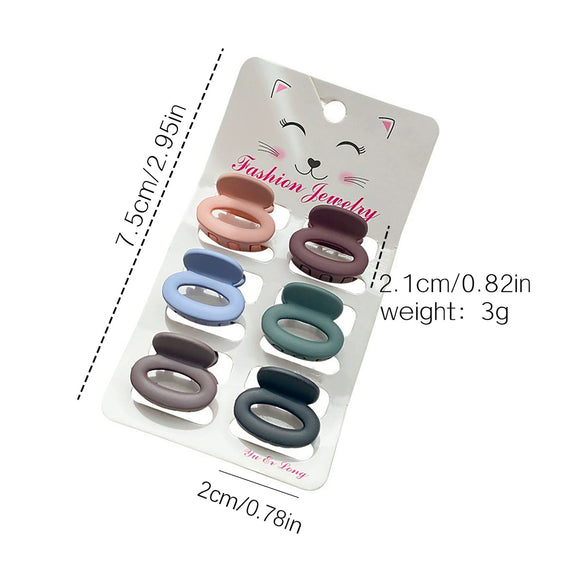 Wholesale Plastic Resin Handmade Simple Geometric Women's Hair Accessories Grab Clip