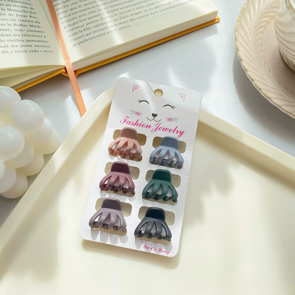 Wholesale Plastic Resin Handmade Simple Geometric Women's Hair Accessories Grab Clip