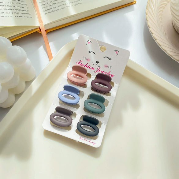 Wholesale Plastic Resin Handmade Simple Geometric Women's Hair Accessories Grab Clip