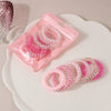Wholesale Plastic Resin High Elastic Dopamine Candy Color Hair Bands With Baking Varnish Treatment