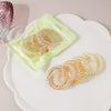 Wholesale Plastic Resin High Elastic Dopamine Candy Color Hair Bands With Baking Varnish Treatment
