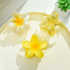 Wholesale Plastic Resin Little Fresh Egg Flower Style Baking Paint Women's Hair Clip Three Piece Set