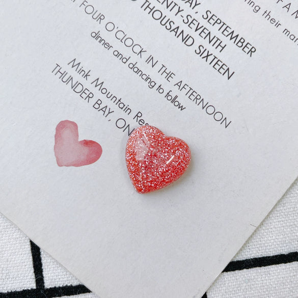 Wholesale Plastic Resin Love Sequins Peach Heart Convex Diy Accessories