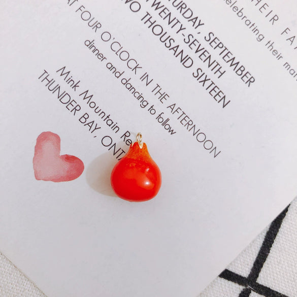 Wholesale Plastic Resin Mini Fruit Shape Pendant Jewelry Accessories
