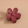 Wholesale Plastic Resin Petal Flower Hair Clips For Women Fashion Ol Style With Baking Paint Treatment