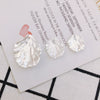 Wholesale Plastic Resin Petal Imitation Shell Hair Accessories And Earrings