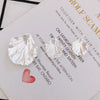 Wholesale Plastic Resin Petal Imitation Shell Hair Accessories And Earrings