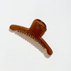 Wholesale Plastic Resin Simple Geometric Baking Paint Shark Clip Hair Accessories For Women