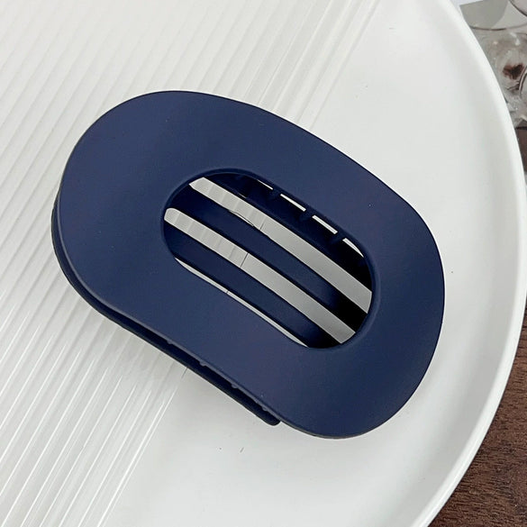 Wholesale Plastic Resin Simple Geometric Oval Duckbill Hair Clip With Baking Paint
