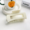 Wholesale Plastic Resin Simple Retro Hollow Square Handmade Women's Hair Grip Hair Accessories