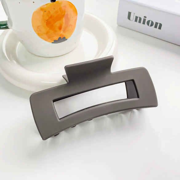 Wholesale Plastic Resin Simple Retro Hollow Square Handmade Women's Hair Grip Hair Accessories