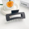 Wholesale Plastic Resin Simple Retro Hollow Square Handmade Women's Hair Grip Hair Accessories