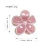 Wholesale Plastic Resin Small Fresh Frangipani Baking Paint Hair Clip For Girls