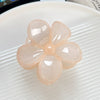 Wholesale Plastic Resin Small Fresh Frangipani Baking Paint Hair Clip For Girls
