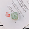 Wholesale Plastic Resin Square Asymmetrical Concave And Convex Water Ripple Sparkling Earring Patch Mobile Phone Case Accessories