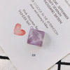 Wholesale Plastic Resin Square Asymmetrical Concave And Convex Water Ripple Sparkling Earring Patch Mobile Phone Case Accessories