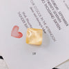 Wholesale Plastic Resin Square Asymmetrical Concave And Convex Water Ripple Sparkling Earring Patch Mobile Phone Case Accessories