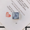 Wholesale Plastic Resin Square Asymmetrical Concave And Convex Water Ripple Sparkling Earring Patch Mobile Phone Case Accessories