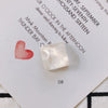 Wholesale Plastic Resin Square Asymmetrical Concave And Convex Water Ripple Sparkling Earring Patch Mobile Phone Case Accessories