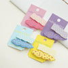 Wholesale Plastic Resin Sweet Handmade Duckbill Clip Hair Accessories With Wave Plaid And Colorful Floral Design For Girls
